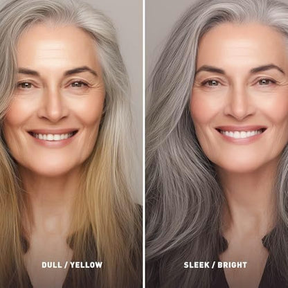 Just Nutritive Gray Hair Shampoo - Natural Gray Hair Treatment for Vibrant, Silver Locks - 16 oz Avelisse