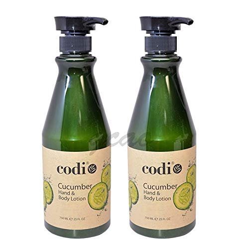 CODi Cucumber Hand & Body Lotion 750ml / 25floz (Pack of 2) - Hydrating & Refreshing Moisturizer Avelisse