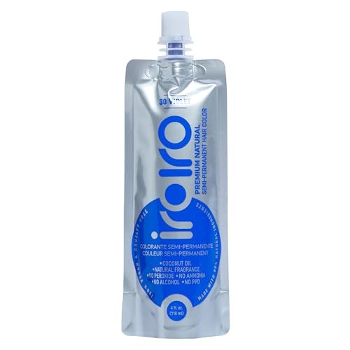 IROIRO Premium Natural Semi Permanent Hair Color 30 Violet (4oz) Avelisse