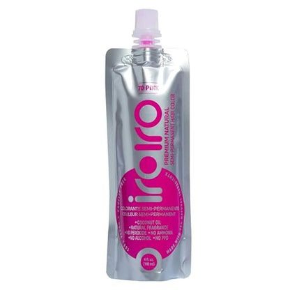 IROIRO Premium Natural Semi-Permanent Hair Color - 70 Pink (4 oz)