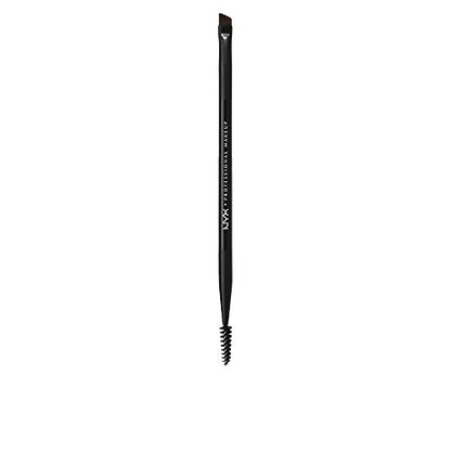 NYX PROFESSIONAL MAKEUP Pro Dual Brow Brush - Angled & Spoolie for Perfect Brows