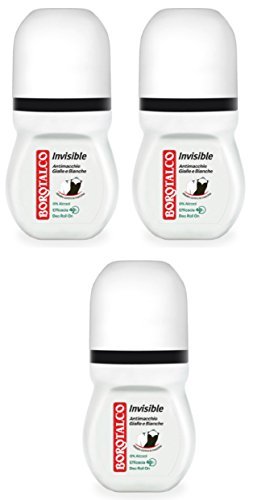 Borotalco Invisible Anti-Stain Deodorant Roll-On 50ml (Pack of 3) – Italian Import, Long-Lasting Freshness - görsel 2