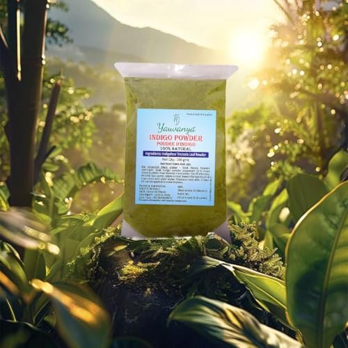 Yauvanya Pure Indigo Powder - 100% Natural, Chemical & Ammonia Free Hair Color (300g, 3 Pack) - görsel 8