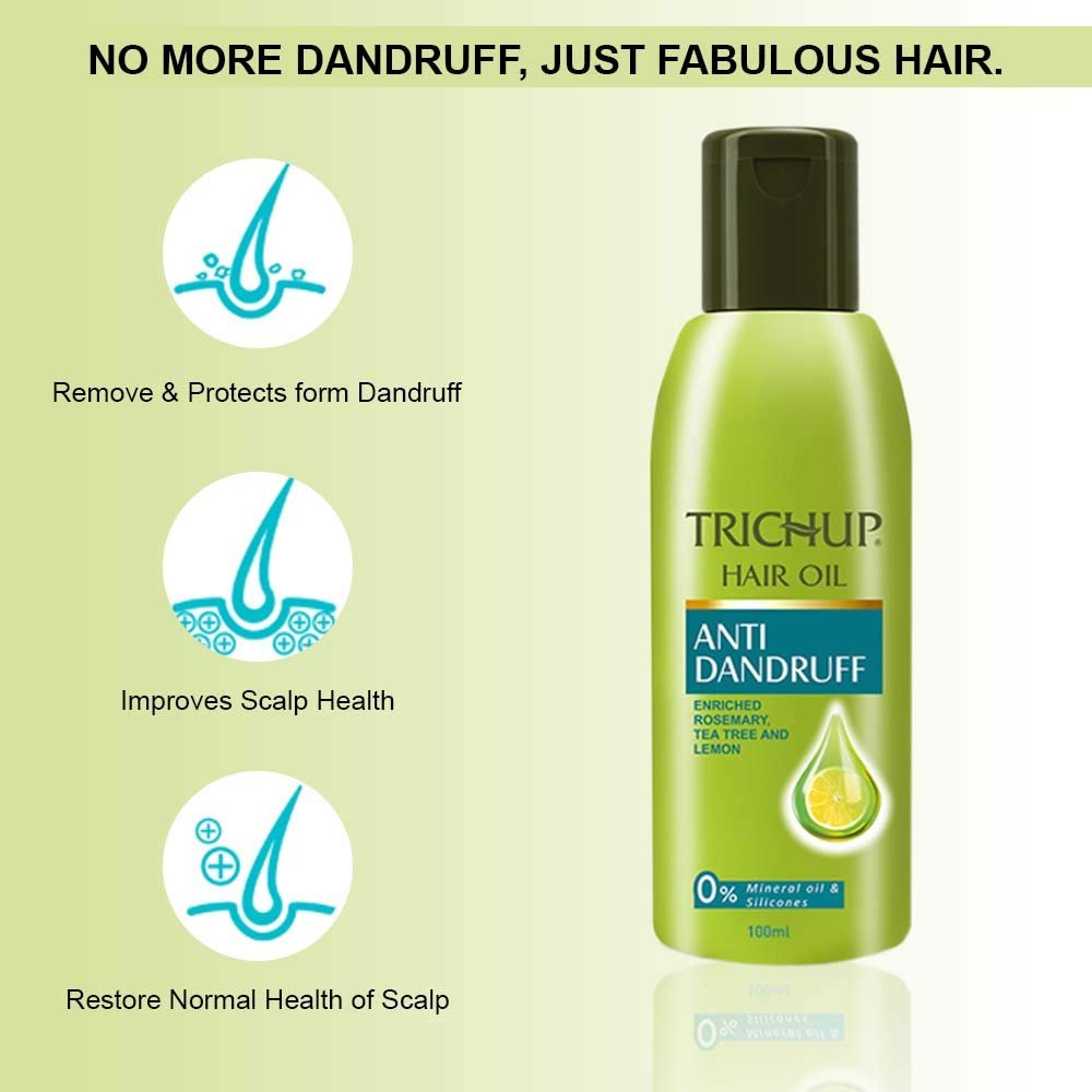 Trichup Healthy Long Strong Hair Oil – Anti-Dandruff & Hair Loss Treatment, 100ml - görsel 5