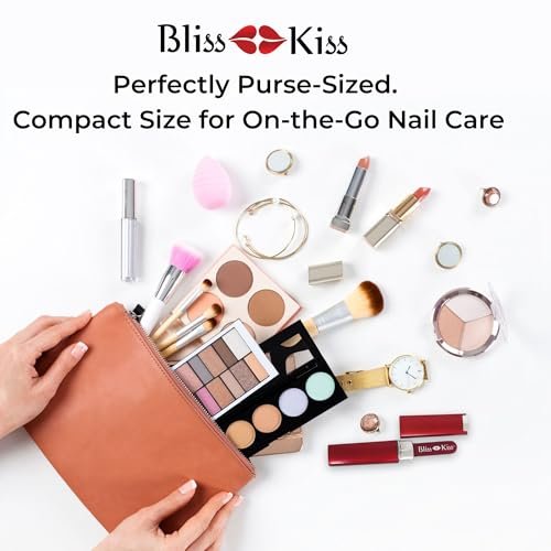 Bliss Kiss Simply Czech Crystal Glass Nail File with Case & Sleeve – Small Gentle Nail File for Natural Nails, Durable Manicure Tool, Perfect Travel Size, Emery Boards Alternative - görsel 6