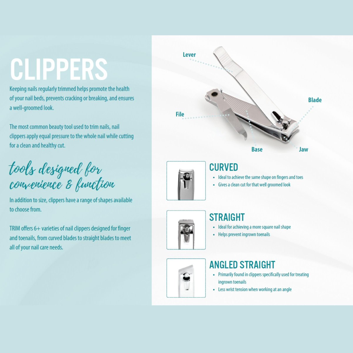 Trim Neat Feet Deluxe Toenail Clipper with File – Stainless Steel, Straight Edge for Tough Nails & Ingrown Nail Care - görsel 6
