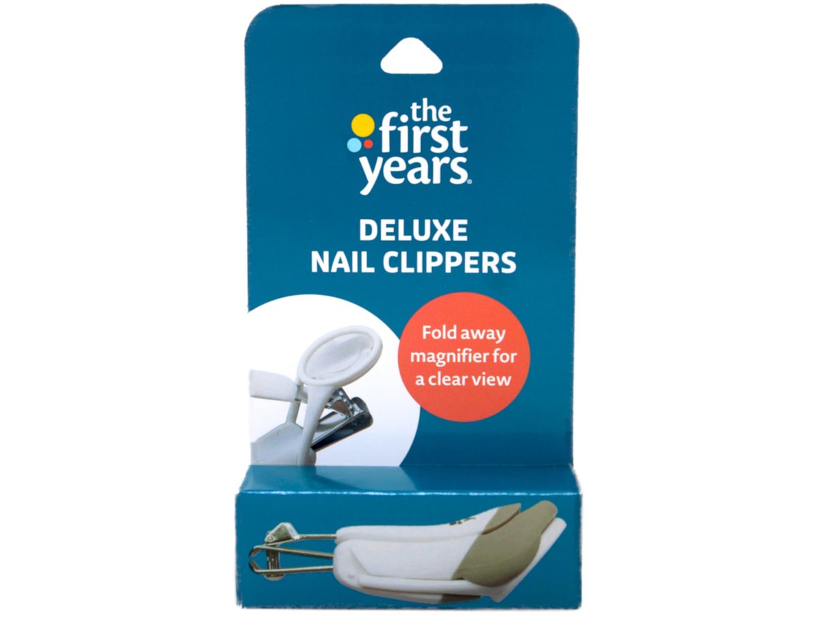 The First Years American Red Cross Deluxe Nail Clipper with Magnifier - Safe Baby Nail Trimming Avelisse