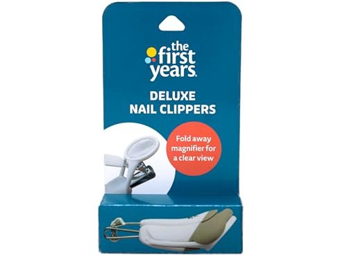 The First Years American Red Cross Deluxe Nail Clipper with Magnifier - Safe Baby Nail Trimming Avelisse