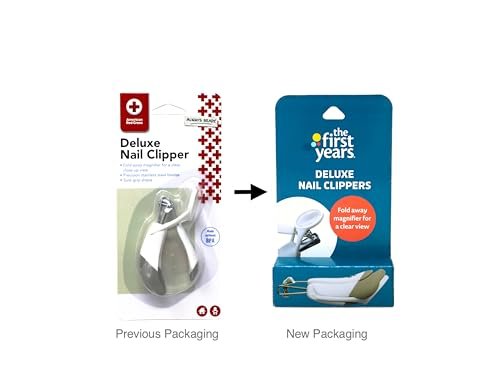 The First Years American Red Cross Deluxe Nail Clipper with Magnifier - Safe Baby Nail Trimming Avelisse