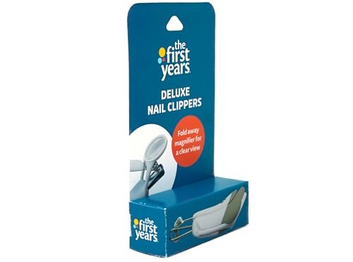 The First Years American Red Cross Deluxe Nail Clipper with Magnifier - Safe Baby Nail Trimming Avelisse