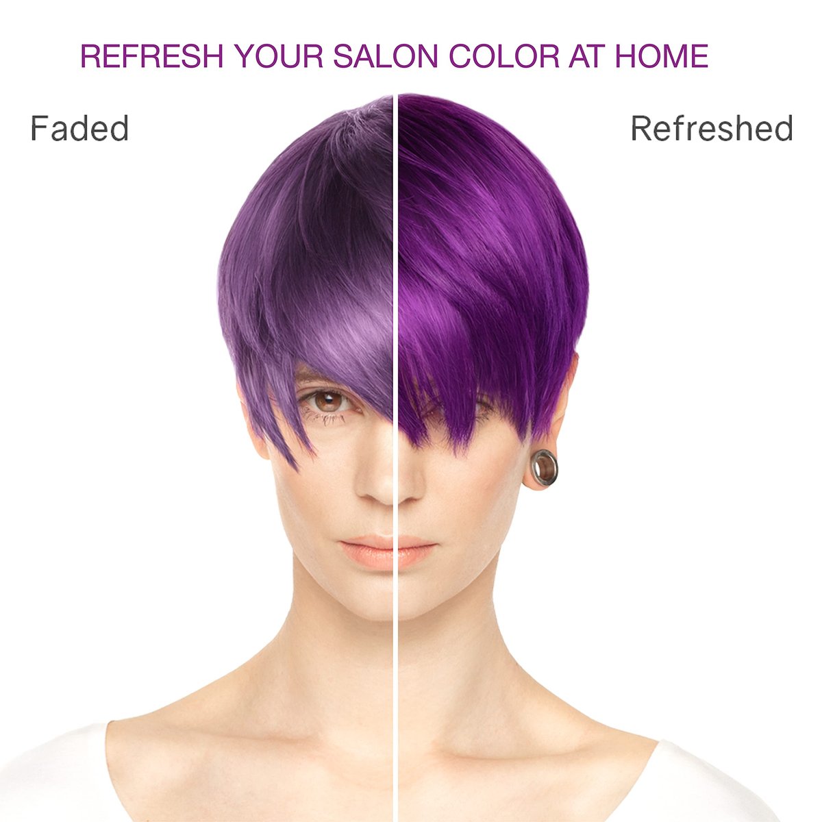 Celeb Luxury Viral Purple Colorwash - Color Depositing Shampoo with Bondfix Bond Rebuilder - Semi Permanent Hair Colour Glaze - Vegan Hair Dye for Bold Purple Color Maintenance Avelisse