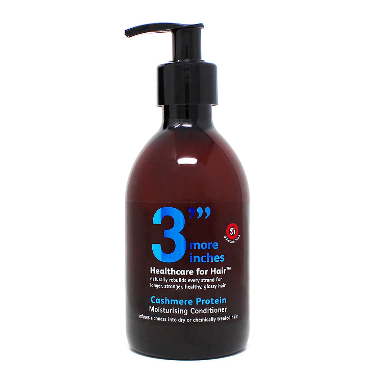 3 More Inches Cashmere Protein Moisturising Conditioner 250ml - Deep Conditioner for Dry, Frizzy, Damaged Hair - Sulfate Free Conditioner - Hair Care by Michael Van Clarke - görsel 1