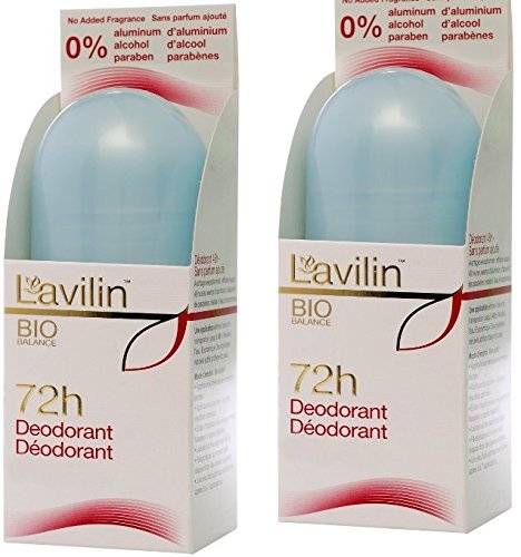 Lavilin Roll On Deodorant 2.1 OZ (2-Pack) – Long-Lasting, Natural Deodorant for Men & Women Avelisse