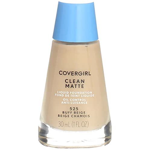 CoverGirl Clean Oil Control Liquid Makeup - Buff Beige 525, 1 fl oz - görsel 3