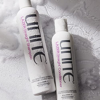 UNITE Hair LAZER Straight Shampoo – Smoothing Cleanser for Frizz Control & Unruly Hair – 10 Fl Oz Avelisse