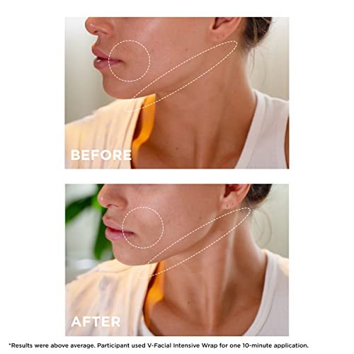 Clarins V-Facial Intensive Wrap Face Mask - Award-Winning Facial Contouring Mask, Visibly Reduces Puffiness & Swelling, Promotes Even Skin Tone, 2.5 Oz Avelisse