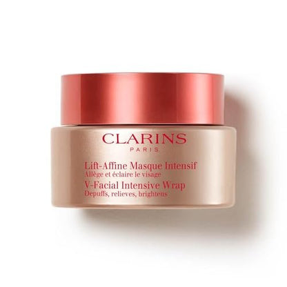 Clarins V-Facial Intensive Wrap Face Mask - Award-Winning Facial Contouring Mask, Visibly Reduces Puffiness & Swelling, Promotes Even Skin Tone, 2.5 Oz Avelisse