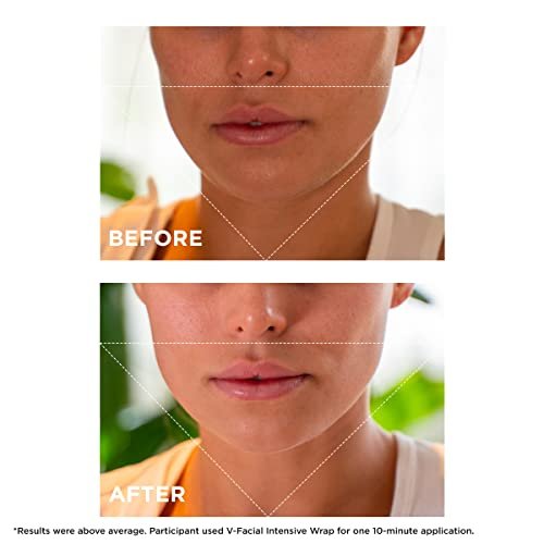 Clarins V-Facial Intensive Wrap Face Mask - Award-Winning Facial Contouring Mask, Visibly Reduces Puffiness & Swelling, Promotes Even Skin Tone, 2.5 Oz Avelisse