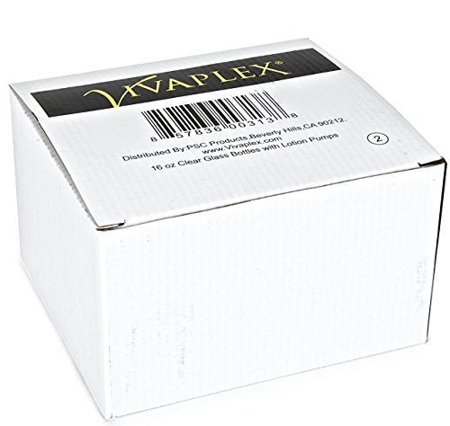 Vivaplex 2-Pack Large 16 oz Clear Glass Bottles with Black Lotion Pumps - Empty Pump Dispensers for Soap, Lotion, and More - görsel 4