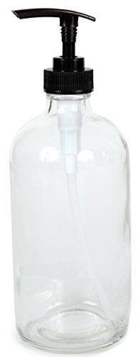 Vivaplex 2-Pack Large 16 oz Clear Glass Bottles with Black Lotion Pumps - Empty Pump Dispensers for Soap, Lotion, and More - görsel 12