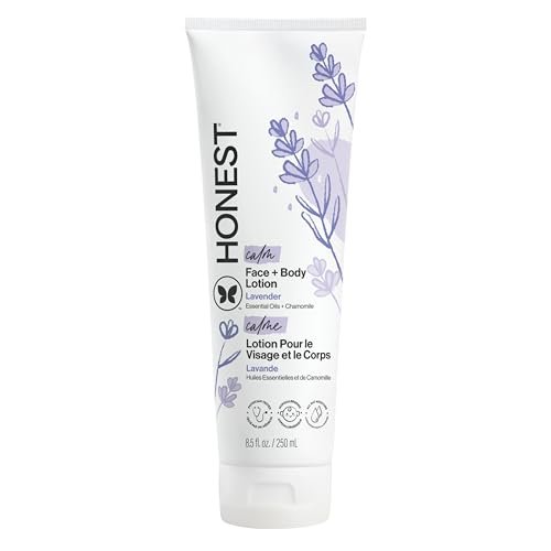 The Honest Company Hydrating Face & Body Lotion – Lavender Calm, Fast Absorbing, Naturally Derived, Hypoallergenic, 8.5 fl oz - görsel 2