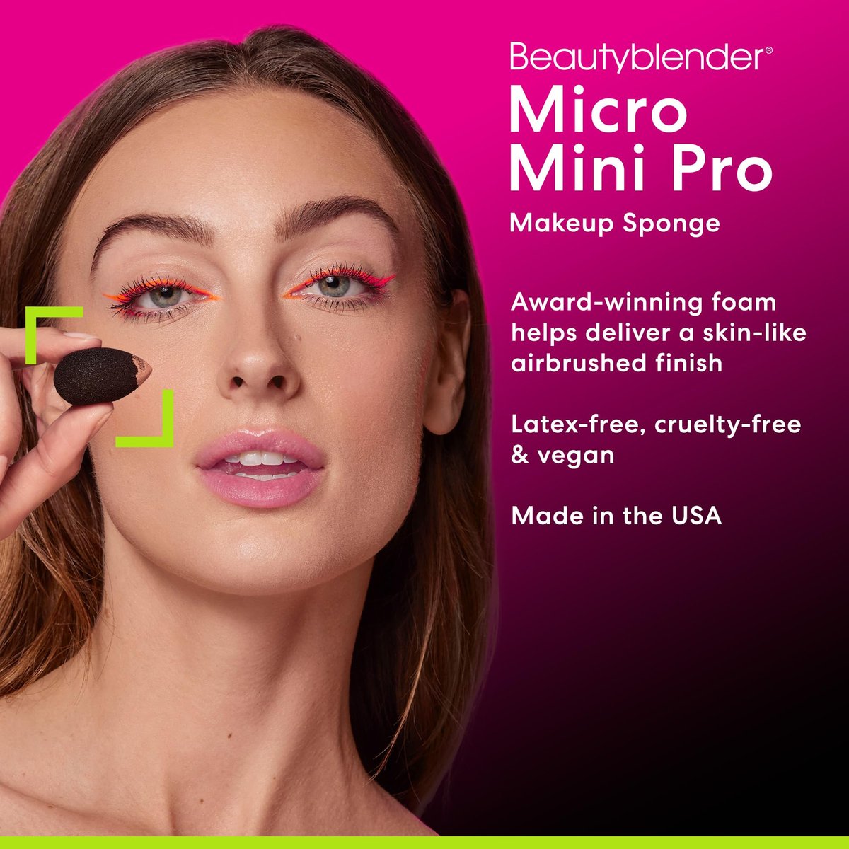 Beautyblender Micro Mini Pro Black Makeup Sponges - 2 Pack for Concealers & Highlighters Avelisse