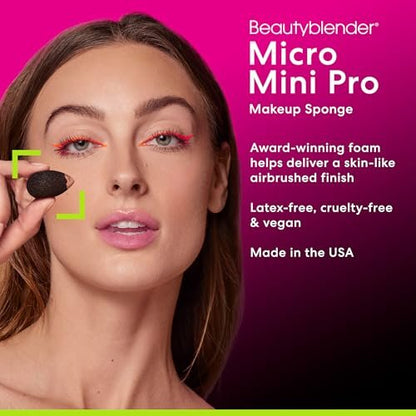 Beautyblender Micro Mini Pro Black Makeup Sponges - 2 Pack for Concealers & Highlighters Avelisse