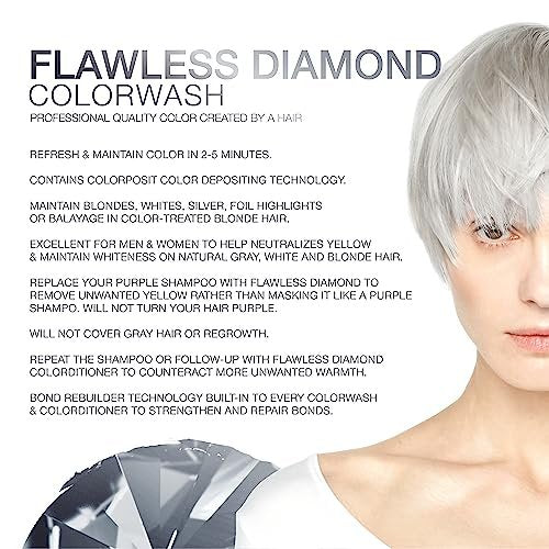 Celeb Luxury Gem Lites Colorwash - Semi-Permanent Hair Color Depositing Shampoo, Flawless Diamond, 8.25 oz Avelisse
