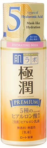Hada Labo Gokujyun Premium Hyaluronic Milky Lotion - Deep Hydration for Dry & Sensitive Skin, 4.7 fl oz - görsel 1