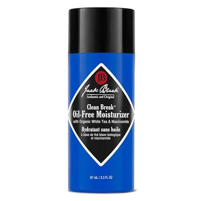 Jack Black Clean Break Oil-Free Moisturizer for Men – 3.3 Fl Oz Daily Face Lotion, Lightweight & Non-Greasy Avelisse