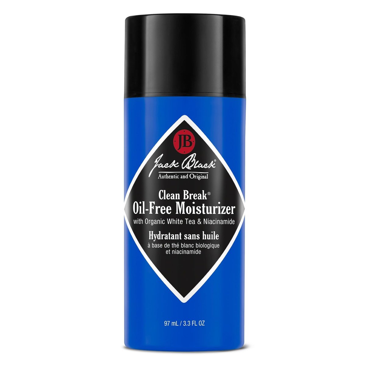 Jack Black Clean Break Oil-Free Moisturizer for Men – 3.3 Fl Oz Daily Face Lotion, Lightweight & Non-Greasy Avelisse