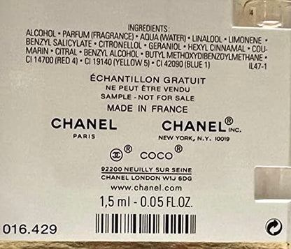 CHANEL Coco Mademoiselle Eau de Parfum Sample Vial 1.5ml - Travel Size Avelisse