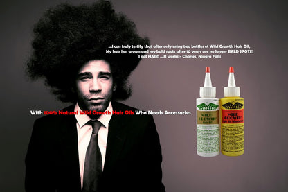 Wild Growth Hair Oil - 4 oz | Natural Hair Regrowth Treatment for Men & Women