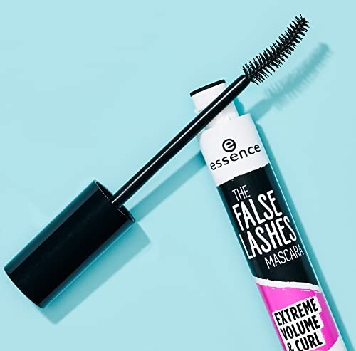Essence The False Lashes Mascara Extreme Volume and Curl - Vegan & Paraben Free - Black, 0.33 Fl Oz - görsel 6
