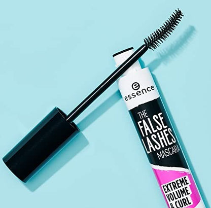 Essence The False Lashes Mascara Extreme Volume and Curl - Vegan & Paraben Free - Black, 0.33 Fl Oz