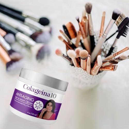 Colageina 10 Anti-Aging Day & Night Cream - Hydrolyzed Collagen & Hyaluronic Acid - Reduce Fine Lines & Wrinkles, 4 oz Avelisse