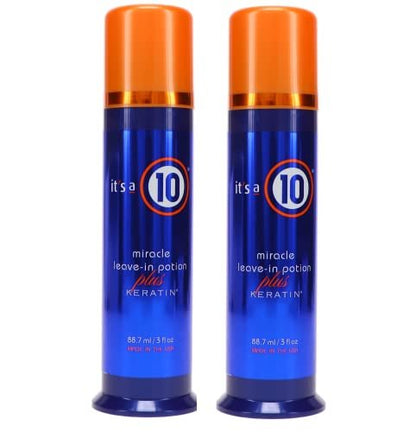 It's a 10 Haircare Miracle Leave-In Potion Plus Keratin - 3.4 fl. oz. (Pack of 2) Avelisse
