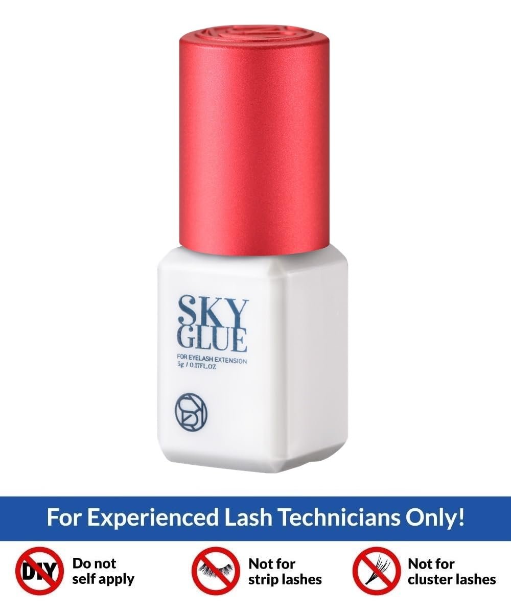 Sky Advanced Tech S+ Eyelash Extension Glue – Fast Drying, Long Lasting 6-8 Weeks, Latex & Formaldehyde Free (5ml, Black) - görsel 3