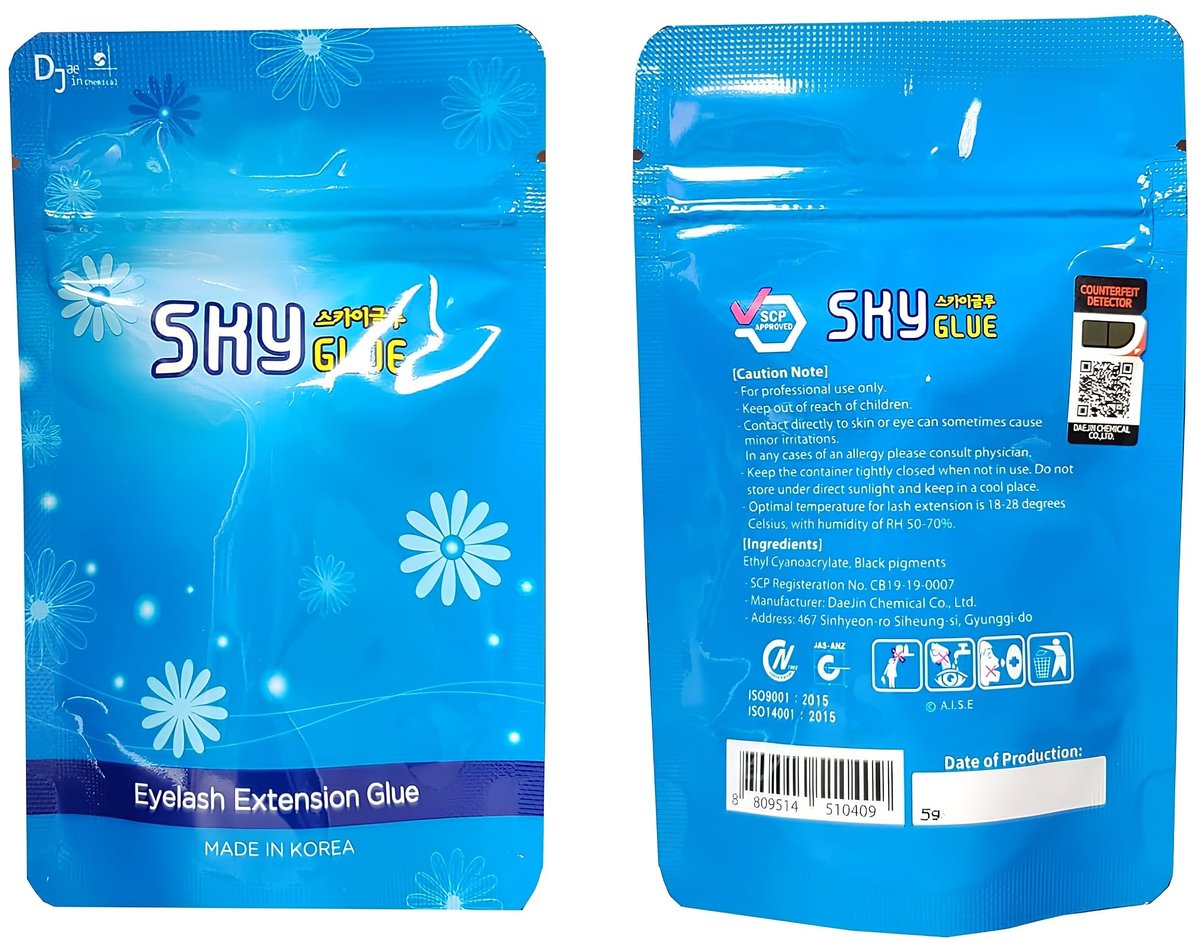 Sky Advanced Tech S+ Eyelash Extension Glue – Fast Drying, Long Lasting 6-8 Weeks, Latex & Formaldehyde Free (5ml, Black) - görsel 9