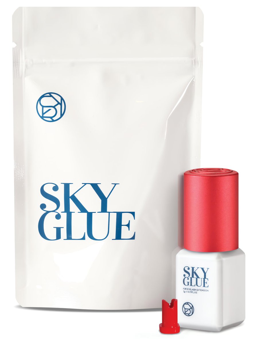 Sky Advanced Tech S+ Eyelash Extension Glue – Fast Drying, Long Lasting 6-8 Weeks, Latex & Formaldehyde Free (5ml, Black) - görsel 1