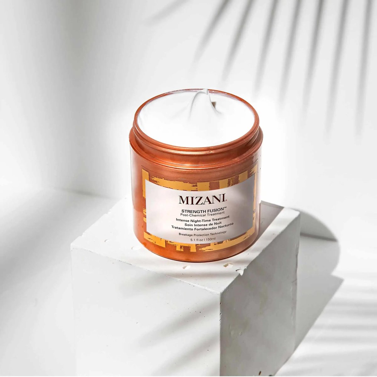 Mizani Strength Fusion Intense Night-Time Treatment – Deeply Nourishing Hair Mask with Shea Butter for Curly Hair (5.1 oz) Avelisse