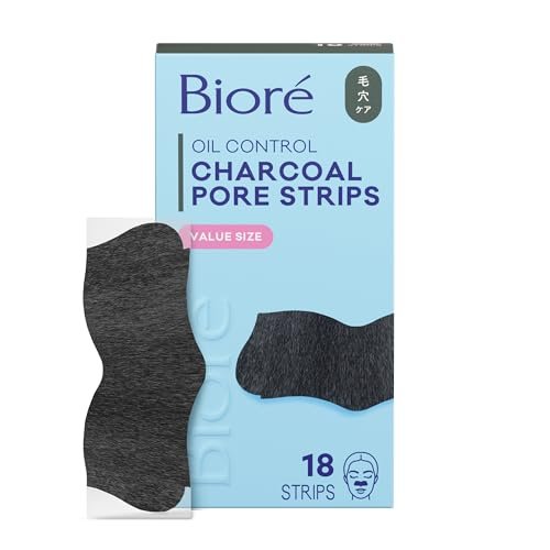Biore Charcoal Deep Cleansing Pore Strips - 18 Count for Blackhead Removal & Oily Skin - görsel 2