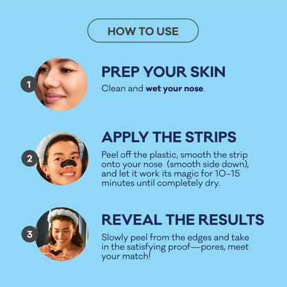 Biore Charcoal Deep Cleansing Pore Strips - 18 Count for Blackhead Removal & Oily Skin
