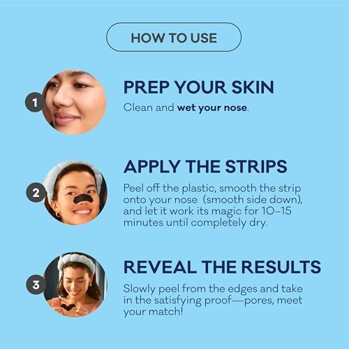Biore Charcoal Deep Cleansing Pore Strips - 18 Count for Blackhead Removal & Oily Skin - görsel 8