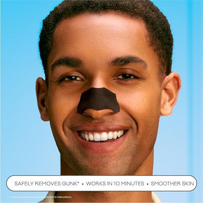 Biore Charcoal Deep Cleansing Pore Strips - 18 Count for Blackhead Removal & Oily Skin