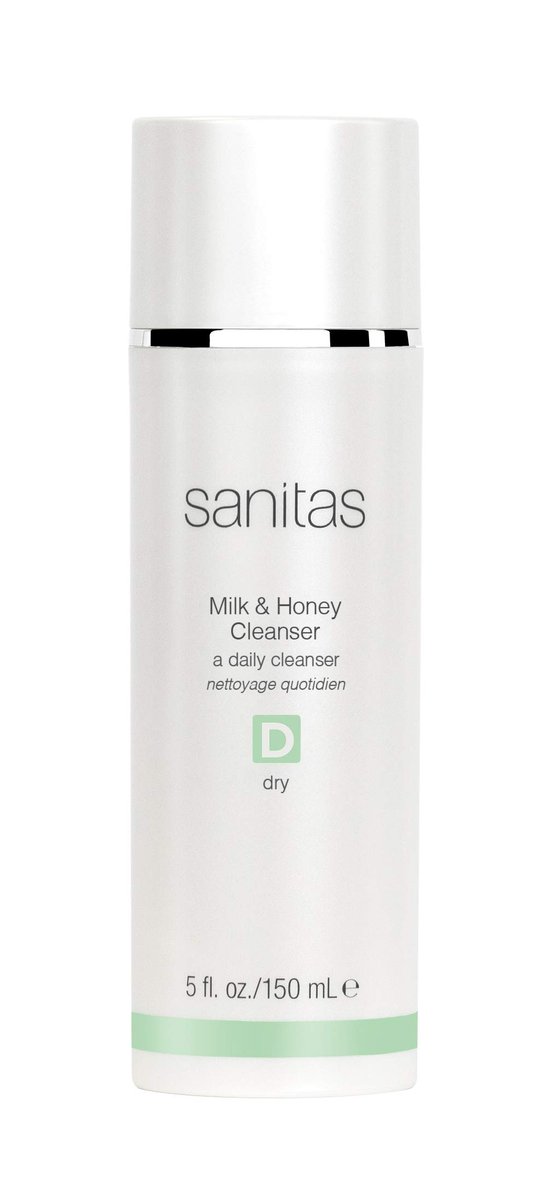 Sanitas Skincare Milk & Honey Cleanser – Rich, Restorative Cleanser for Dry Skin, 5 oz Avelisse