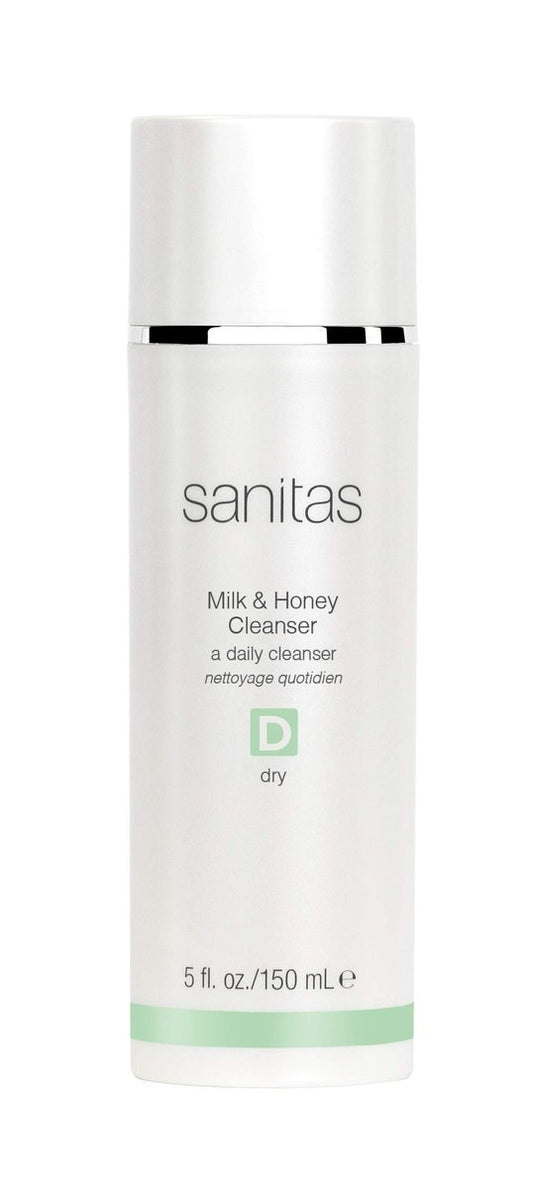 Sanitas Skincare Milk & Honey Cleanser – Rich, Restorative Cleanser for Dry Skin, 5 oz Avelisse