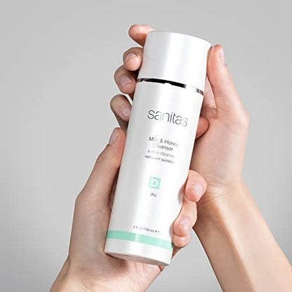 Sanitas Skincare Milk & Honey Cleanser – Rich, Restorative Cleanser for Dry Skin, 5 oz Avelisse