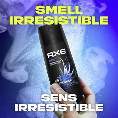 AXE Phoenix Body Spray Deodorant for Men, 4 oz (Pack of 4) – Long-Lasting Odor Protection, Aluminum-Free Avelisse
