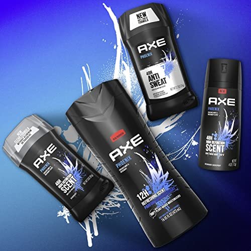 AXE Phoenix Body Spray Deodorant for Men, 4 oz (Pack of 4) – Long-Lasting Odor Protection, Aluminum-Free Avelisse